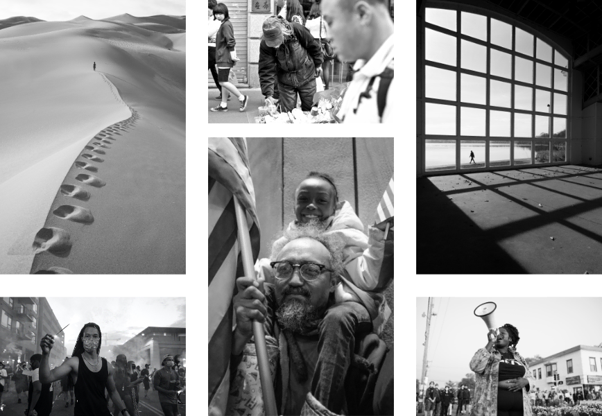 Selection of black and white photos by Tim Evans